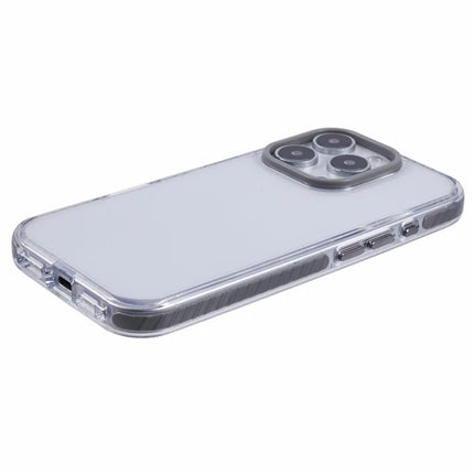 For iPhone 16 Pro Max Clear Case TPU+PC Shockproof Phone Back Cover