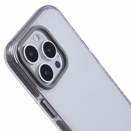 For iPhone 16 Pro Max Clear Case TPU+PC Shockproof Phone Back Cover