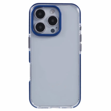 For iPhone 16 Pro Max Clear Case TPU+PC Shockproof Phone Back Cover