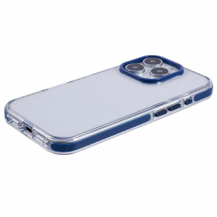 For iPhone 16 Pro Max Clear Case TPU+PC Shockproof Phone Back Cover
