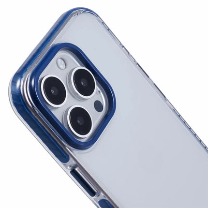 For iPhone 16 Pro Max Clear Case TPU+PC Shockproof Phone Back Cover