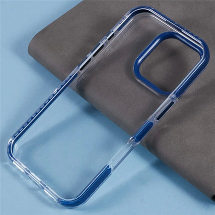 For iPhone 16 Pro Max Clear Case TPU+PC Shockproof Phone Back Cover