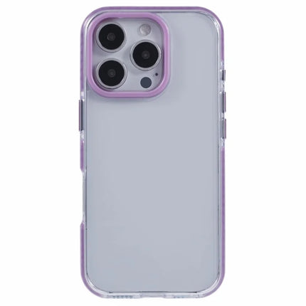 For iPhone 16 Pro Max Clear Case TPU+PC Shockproof Phone Back Cover