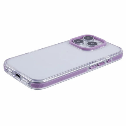 For iPhone 16 Pro Max Clear Case TPU+PC Shockproof Phone Back Cover