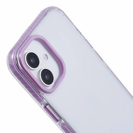For iPhone 16 Clear Case TPU+PC Shockproof Phone Back Cover