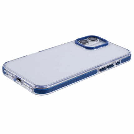 For iPhone 16 Clear Case TPU+PC Shockproof Phone Back Cover