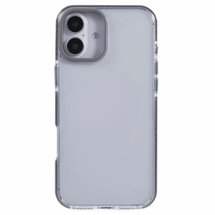 For iPhone 16 Clear Case TPU+PC Shockproof Phone Back Cover