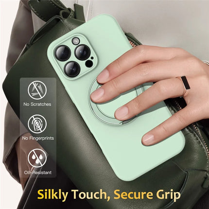 For iPhone 13 Pro Max Case Compatible with MagSafe Metal Kickstand PC + Silicone Phone Cover