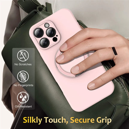 For iPhone 13 Pro Max Case Compatible with MagSafe Metal Kickstand PC + Silicone Phone Cover