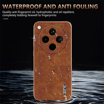 AZNS For Oppo Find X8 5G Case Electroplating Crocodile Texture PU+TPU Phone Cover