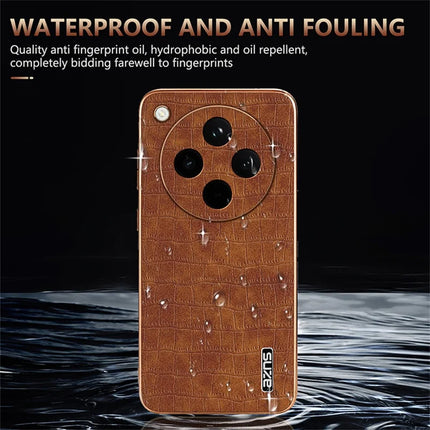 AZNS For Oppo Find X8 5G Case Electroplating Crocodile Texture PU+TPU Phone Cover