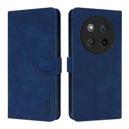 AZNS For Honor X60 Pro 5G Case PU Leather Wallet Phone Cover - Blue