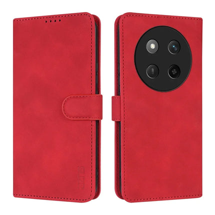 AZNS For Honor X60 Pro 5G Case PU Leather Wallet Phone Cover - Red