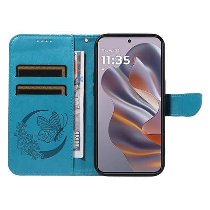 For Motorola Moto G55 5G Case Butterfly Pattern Leather Wallet Flip Phone Cover