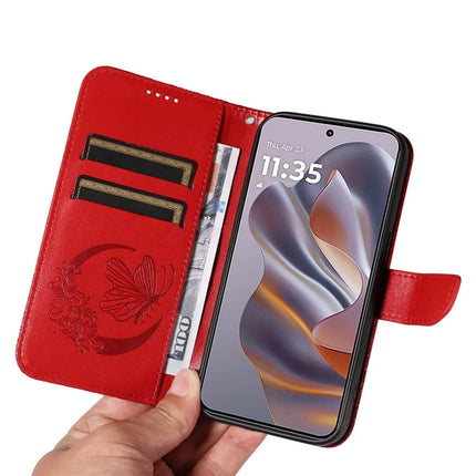 For Motorola Moto G55 5G Case Butterfly Pattern Leather Wallet Flip Phone Cover
