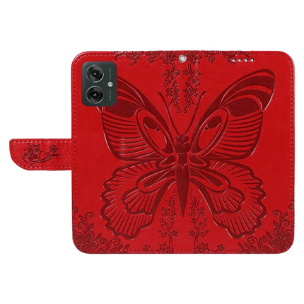 For Motorola Moto G55 5G Case Butterfly Pattern Leather Wallet Flip Phone Cover