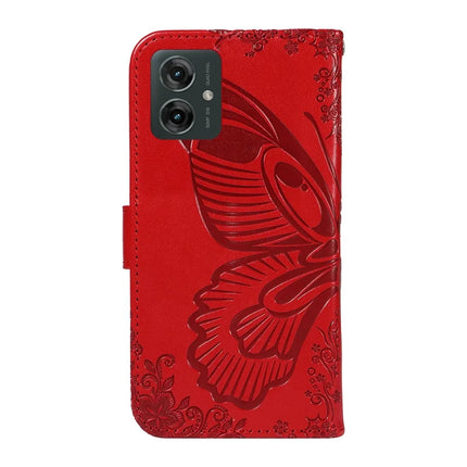 For Motorola Moto G55 5G Case Butterfly Pattern Leather Wallet Flip Phone Cover