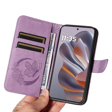 For Motorola Moto G55 5G Case Butterfly Pattern Leather Wallet Flip Phone Cover