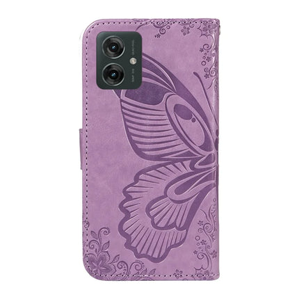 For Motorola Moto G55 5G Case Butterfly Pattern Leather Wallet Flip Phone Cover