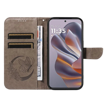 For Motorola Moto G55 5G Case Butterfly Pattern Leather Wallet Flip Phone Cover