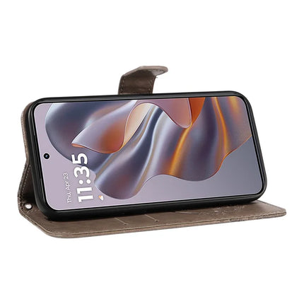 For Motorola Moto G55 5G Case Butterfly Pattern Leather Wallet Flip Phone Cover