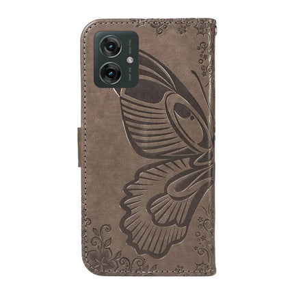 For Motorola Moto G55 5G Case Butterfly Pattern Leather Wallet Flip Phone Cover