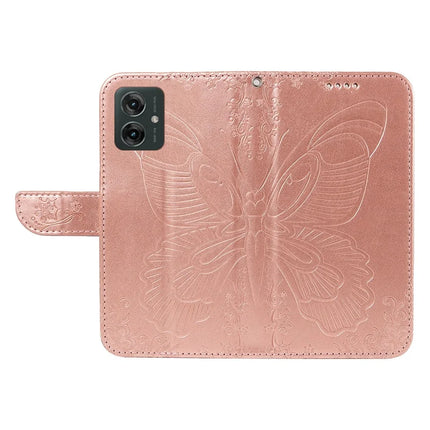 For Motorola Moto G55 5G Case Butterfly Pattern Leather Wallet Flip Phone Cover