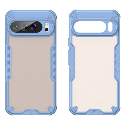 For Google Pixel 9 Pro XL Case PC+TPU Semi-Transparent Frosted Finish Protective Phone Cover