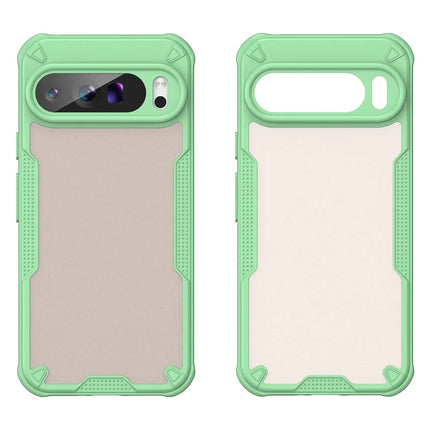 For Google Pixel 9 Pro XL Case PC+TPU Semi-Transparent Frosted Finish Protective Phone Cover