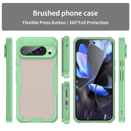 For Google Pixel 9 Pro XL Case PC+TPU Semi-Transparent Frosted Finish Protective Phone Cover