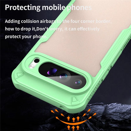 For Google Pixel 9 Pro XL Case PC+TPU Semi-Transparent Frosted Finish Protective Phone Cover