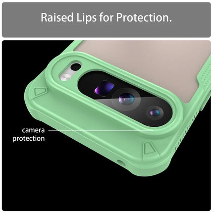 For Google Pixel 9 Pro XL Case PC+TPU Semi-Transparent Frosted Finish Protective Phone Cover