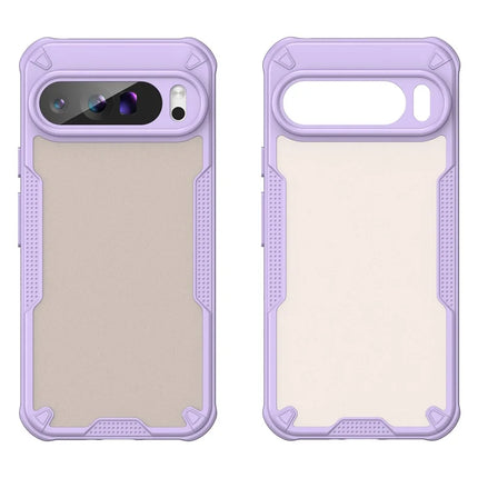 For Google Pixel 9 Pro XL Case PC+TPU Semi-Transparent Frosted Finish Protective Phone Cover