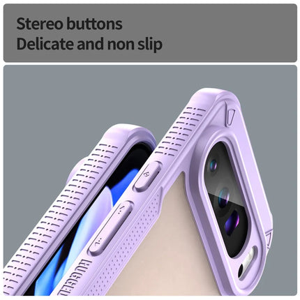 For Google Pixel 9 Pro XL Case PC+TPU Semi-Transparent Frosted Finish Protective Phone Cover