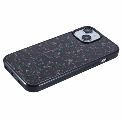 For iPhone 13 Magnetic Case Forged Texture Aramid Fiber+TPU Anti-Slip Phone Cover