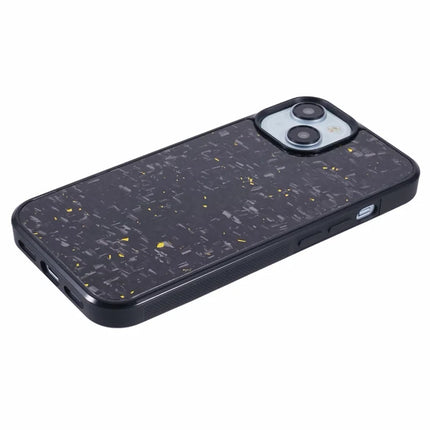 For iPhone 13 Magnetic Case Forged Texture Aramid Fiber+TPU Anti-Slip Phone Cover