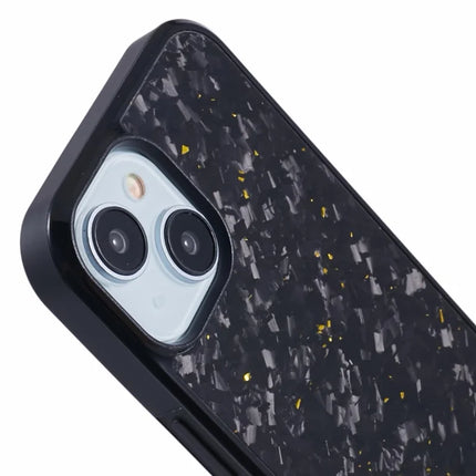 For iPhone 13 Magnetic Case Forged Texture Aramid Fiber+TPU Anti-Slip Phone Cover