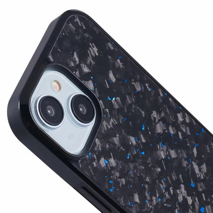 For iPhone 13 Magnetic Case Forged Texture Aramid Fiber+TPU Anti-Slip Phone Cover