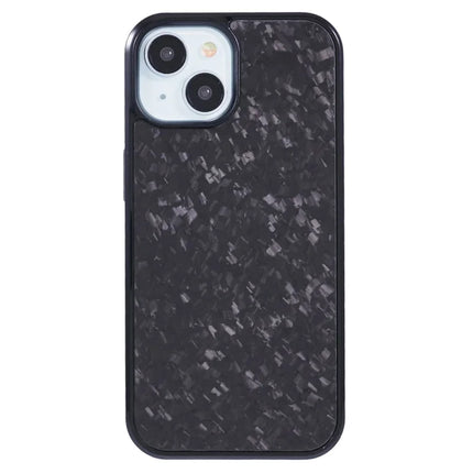 For iPhone 13 Magnetic Case Forged Texture Aramid Fiber+TPU Anti-Slip Phone Cover