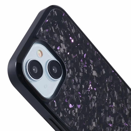 For iPhone 13 Magnetic Case Forged Texture Aramid Fiber+TPU Anti-Slip Phone Cover