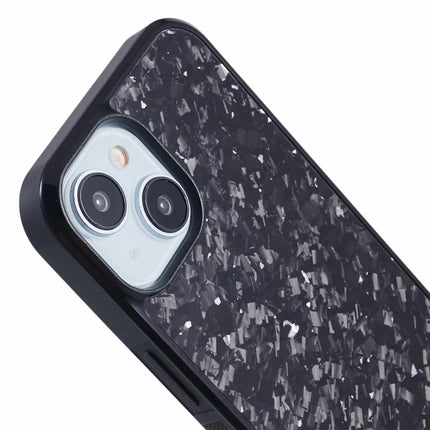 For iPhone 13 Magnetic Case Forged Texture Aramid Fiber+TPU Anti-Slip Phone Cover