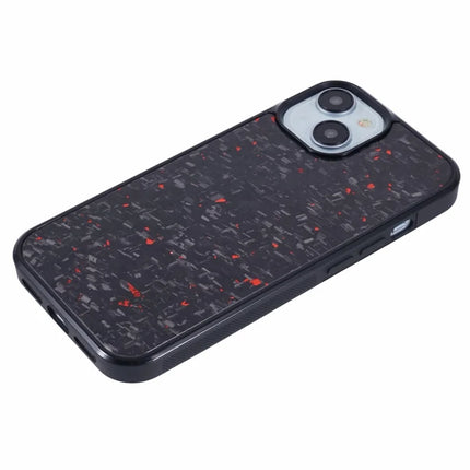 For iPhone 13 Magnetic Case Forged Texture Aramid Fiber+TPU Anti-Slip Phone Cover