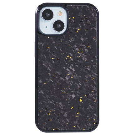 For iPhone 14 Magnetic Case Forged Texture Aramid Fiber+TPU Anti-Slip Phone Cover