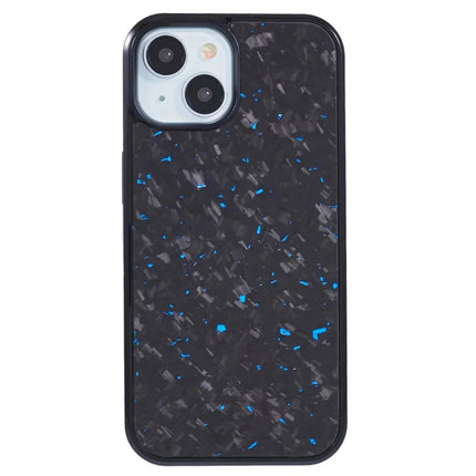 For iPhone 14 Magnetic Case Forged Texture Aramid Fiber+TPU Anti-Slip Phone Cover