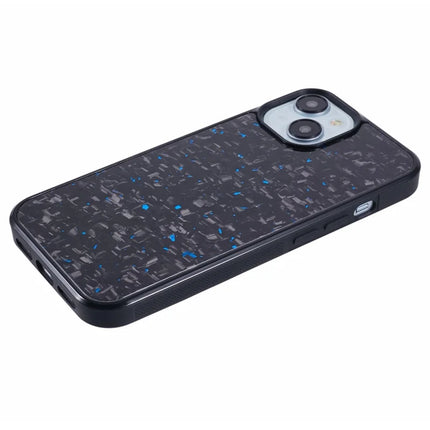 For iPhone 14 Magnetic Case Forged Texture Aramid Fiber+TPU Anti-Slip Phone Cover