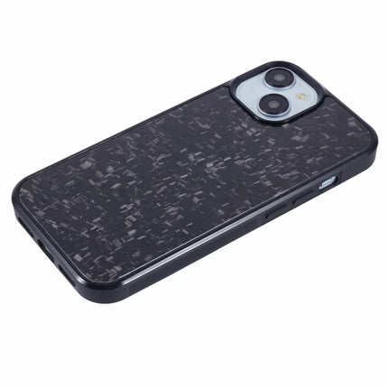 For iPhone 14 Magnetic Case Forged Texture Aramid Fiber+TPU Anti-Slip Phone Cover