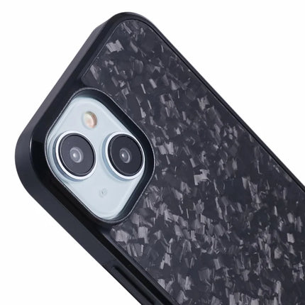 For iPhone 14 Magnetic Case Forged Texture Aramid Fiber+TPU Anti-Slip Phone Cover