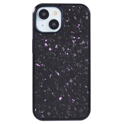 For iPhone 14 Magnetic Case Forged Texture Aramid Fiber+TPU Anti-Slip Phone Cover