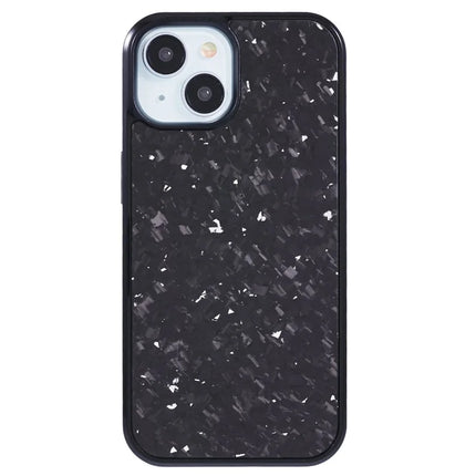 For iPhone 14 Magnetic Case Forged Texture Aramid Fiber+TPU Anti-Slip Phone Cover