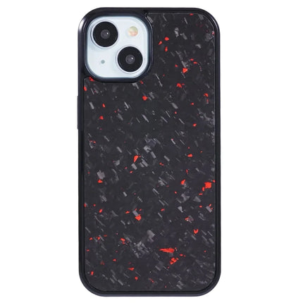 For iPhone 14 Magnetic Case Forged Texture Aramid Fiber+TPU Anti-Slip Phone Cover